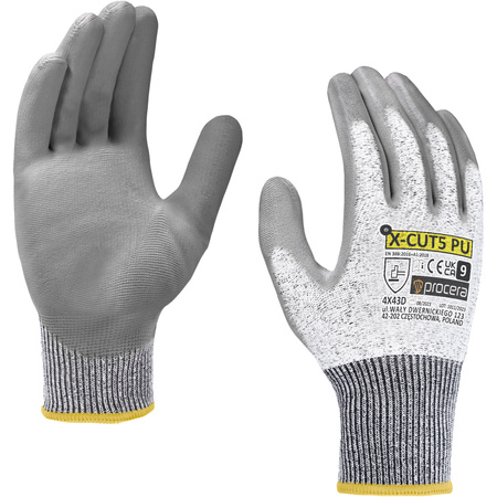 RĘKAWICE ROBOCZE ANTYPRZECIĘCIOWE X-CUT5 PU rozm.10