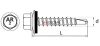 WKRĘT FARMERSKI 4,8x35 mm RAL 9006 SREBRNE