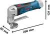 Bosch GSC 12V-13 Profesional akumulatorowe nożyce do blachy AKU 2 Ah