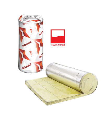 r.Flow®  mata lamelowa 20mm z wełny mineralnej bez kleju pokryta zbrojoną folią aluminiową