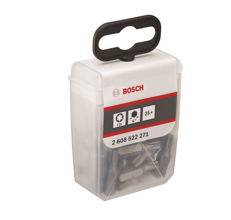 Zestaw końcówek wkręcających Extra Hart T25, TicTac Box Bosch 2608522271