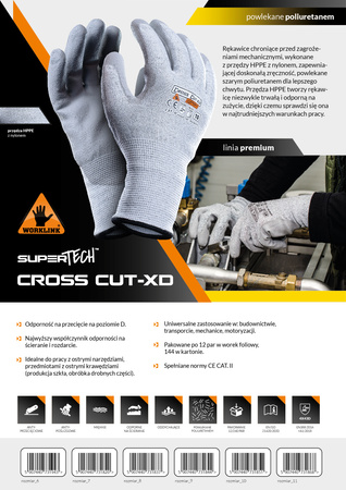 RĘKAWICE ANTYPRZECIĘCIOWE CROSS-CUT XD EXPERT rozm. 9