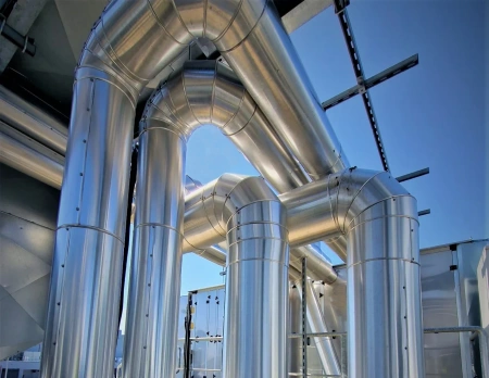 Płaszcz ochronny prosty z blachy nierdzewnej SS304 (gat.1.4301) A2 2B gr.0,5 mm - śr.wew. Ø160 mm, Długość - 950mm + 50mm Odsadzki