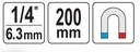 YATO Uchwyt magnetyczny do Bitów 1/4" 200mm