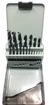 Zestaw wierteł do metalu 1-10 HSS  19szt 