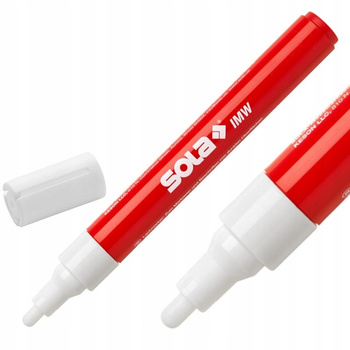 Marker przemysłowy SOLA IMW biały wodoodporny do ciemnych powierzchni 