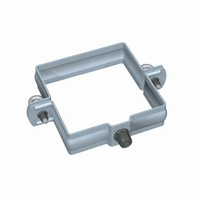 Obejma kwadratowa prePATINA blaugrau 100/100 mm