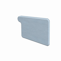 Denko prostokątne prawe, prePATINA blaugrau 333 mm