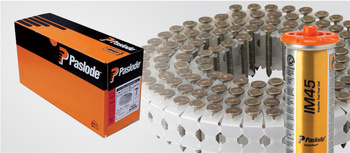 PASLODE GWOŹDZIE DO HAFTRÓW 2,8x25MM 1000SZT Kołnierzowe, nierdzewne A2 + gaz (142201)