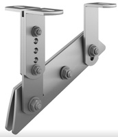 Wspornik  ławy kominiarskiej do rąbka stojącego, materiał powlekany, typ N 20-50 stopni, śruby A2, zgodne z EN-516-1 RHEINZINK