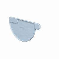 Denko płaskie, lewe, prePATINA blaugrau 400 mm RHEINZINK